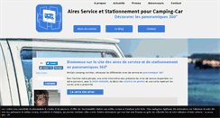 Desktop Screenshot of aire-service-camping-car-panoramique.fr